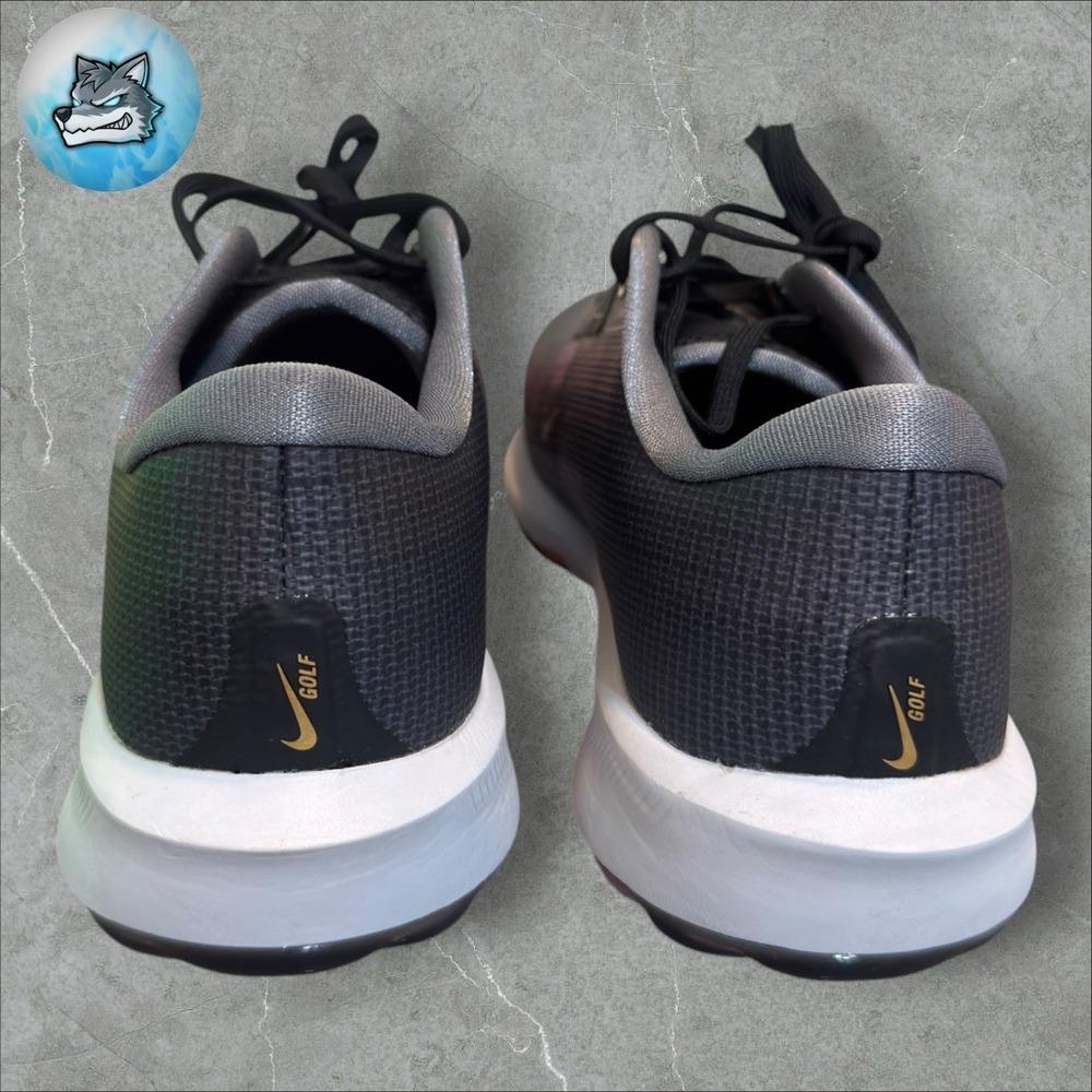 Men's Nike Zoom Infinity Tour TR 2 NEXT% Golf Shoes Black Gold FD0217-003 Sz 9 - Picture 4 of 5